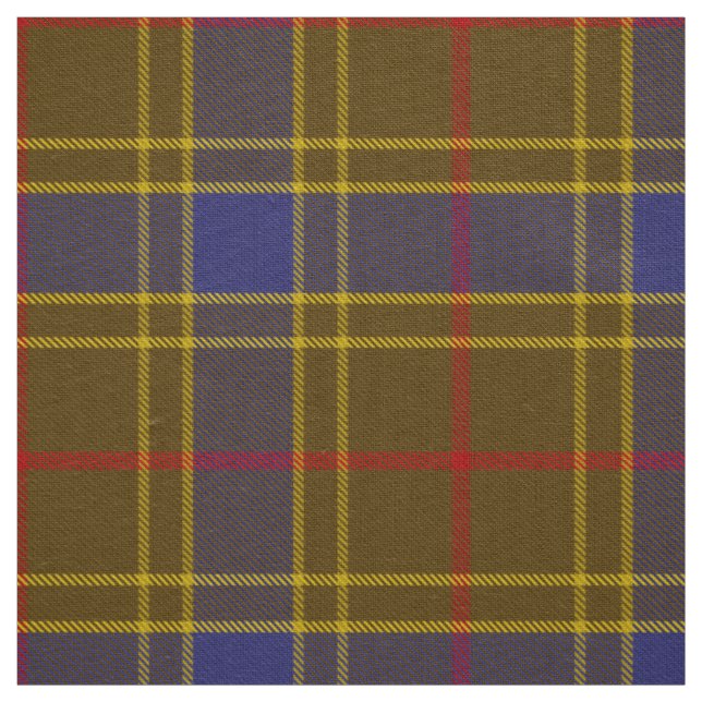 Scottish Clan Balfour Tartan Plaid Fabric (Swatch)