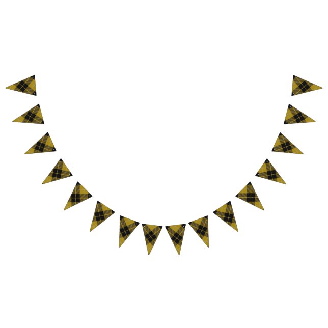 Scottish Clan Barclay Dress Yellow Tartan Bunting (All)