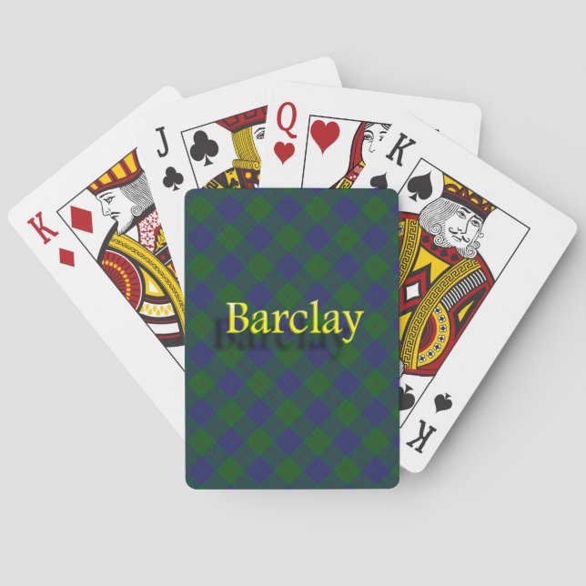 Scottish Clan Barclay Playing Cards (Back)