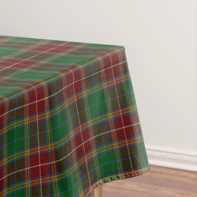 Scottish Clan Baxter Tartan Tablecloth (In Situ)