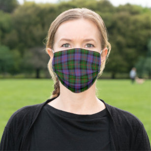 Scottish Clan Blair Modern Tartan Plaid Cloth Face Mask