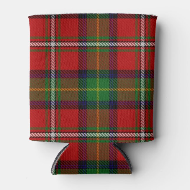 Scottish Clan Boyd Tartan Plaid Can Cooler (Front)