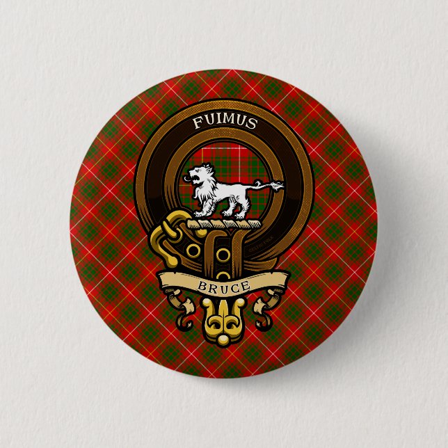 Scottish Clan Bruce Badge and Crest | Coat of Arms (Front)