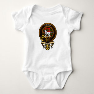 Scottish Clan Bruce Badge and Crest   Coat of Arms Baby Bodysuit