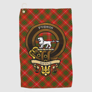 Scottish Clan Bruce Badge and Crest | Coat of Arms Golf Towel