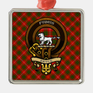 Scottish Clan Bruce Badge and Crest | Coat of Arms Metal Ornament