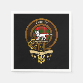 Scottish Clan Bruce Badge and Crest | Coat of Arms Napkin