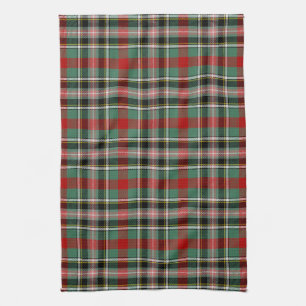 Scottish Clan Bruce Of Kinnarid Tartan Plaid Tea Towel