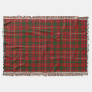 Scottish Clan Bruce Tartan Throw Blanket