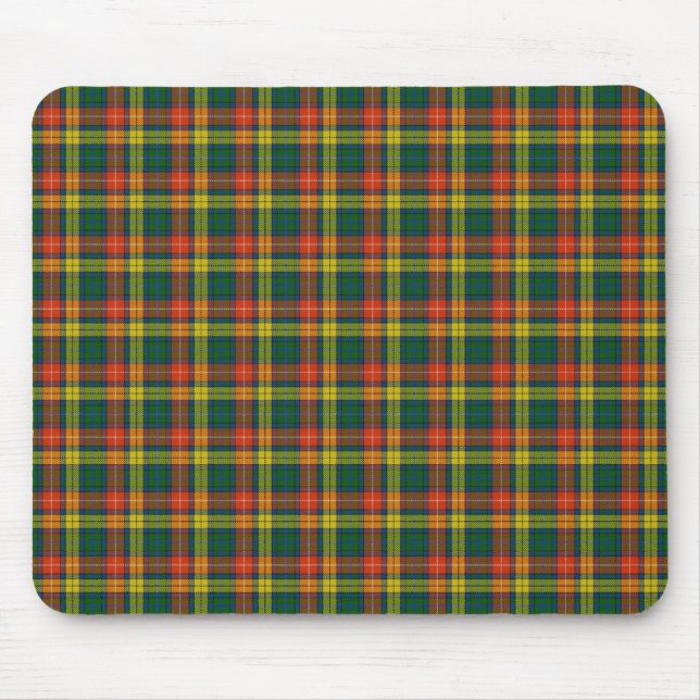 Scottish Clan Buchanan tartan Mouse Pad (Front)