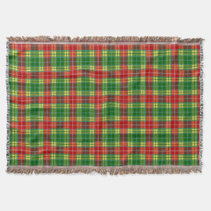 Scottish Clan Buchanan Tartan Plaid Throw Blanket