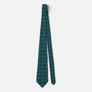 Scottish Clan Burt Tartan Plaid Tie