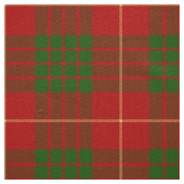 Scottish Clan Cameron Tartan Plaid Fabric (Swatch)