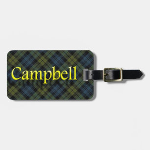 Scottish Clan Campbell Luggage Tag