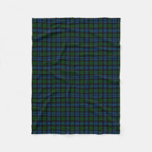 Scottish Clan Campbell Military Tartan Plaid Fleece Blanket