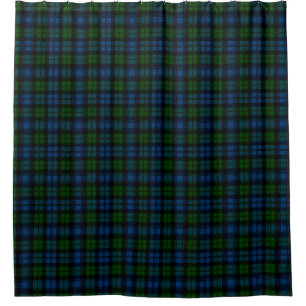 Scottish Clan Campbell Military Tartan Plaid Shower Curtain