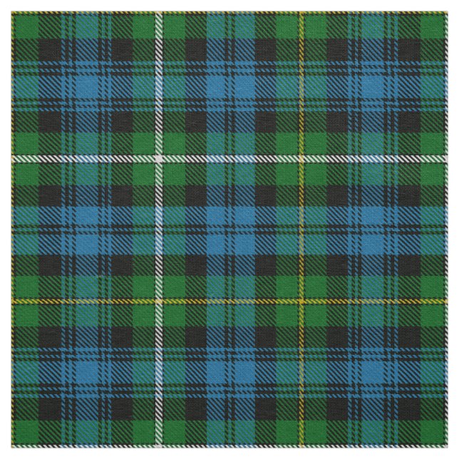 Scottish Clan Campbell Of Argyll Tartan Plaid Fabric (Swatch)
