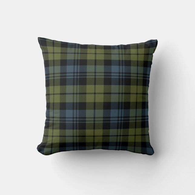 Scottish Clan Campbell Tartan Plaid Cushion (Front)