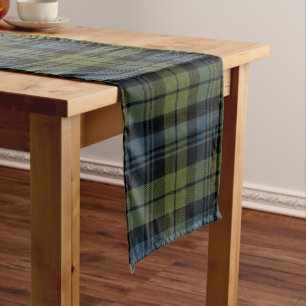 Scottish Clan Campbell Tartan Plaid Long Table Runner