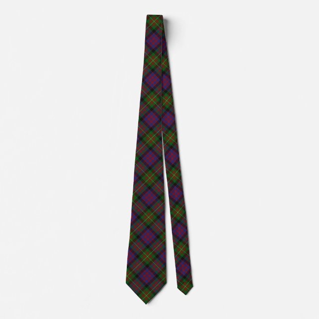 Scottish Clan Carnegie Tartan Tie (Front)