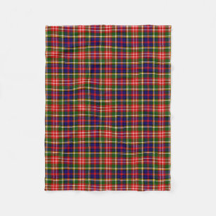 Scottish Clan Christie Tartan Plaid Fleece Blanket