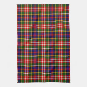 Scottish Clan Christie Tartan Plaid Tea Towel