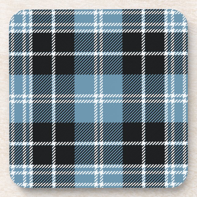Scottish Clan Clark Tartan Plaid Coaster (Front)