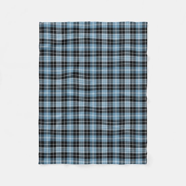Scottish Clan Clark Tartan Plaid Fleece Blanket (Front)
