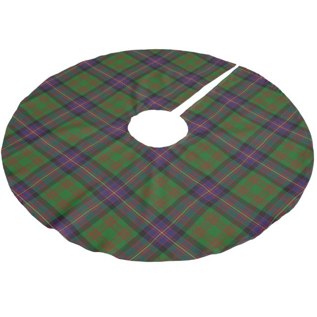 Scottish Clan Cochrane Cochran Tartan Brushed Polyester Tree Skirt (Angled)