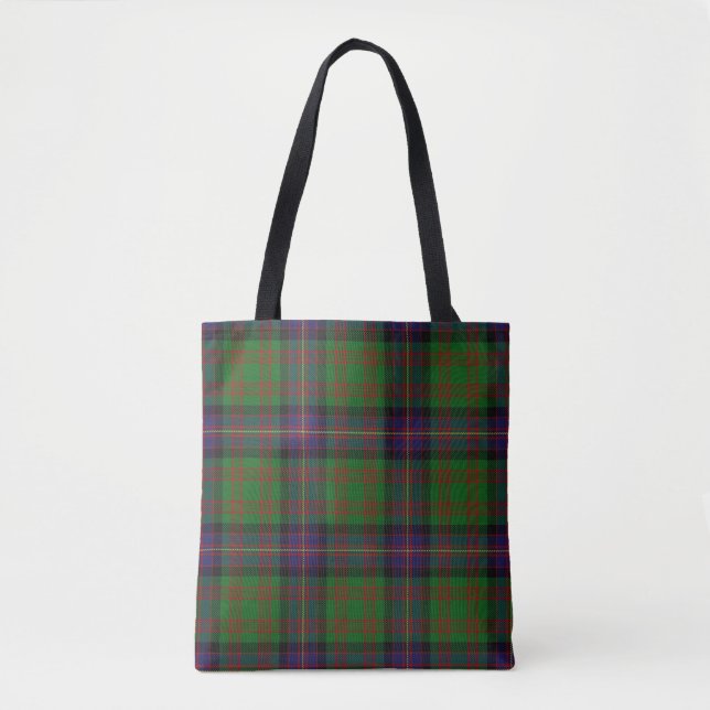 Scottish Clan Cochrane Cochran Tartan Plaid Tote Bag (Front)