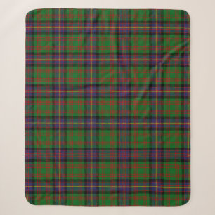 Scottish Clan Cochrane Tartan Plaid Sherpa Blanket