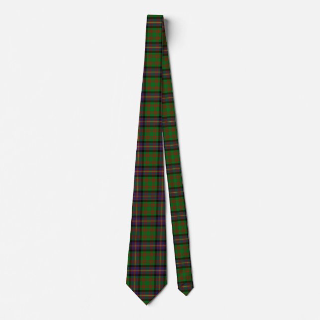 Scottish Clan Cochrane Tartan Plaid Tie (Front)