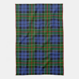 Scottish Clan Colquhoun Tartan Plaid Tea Towel