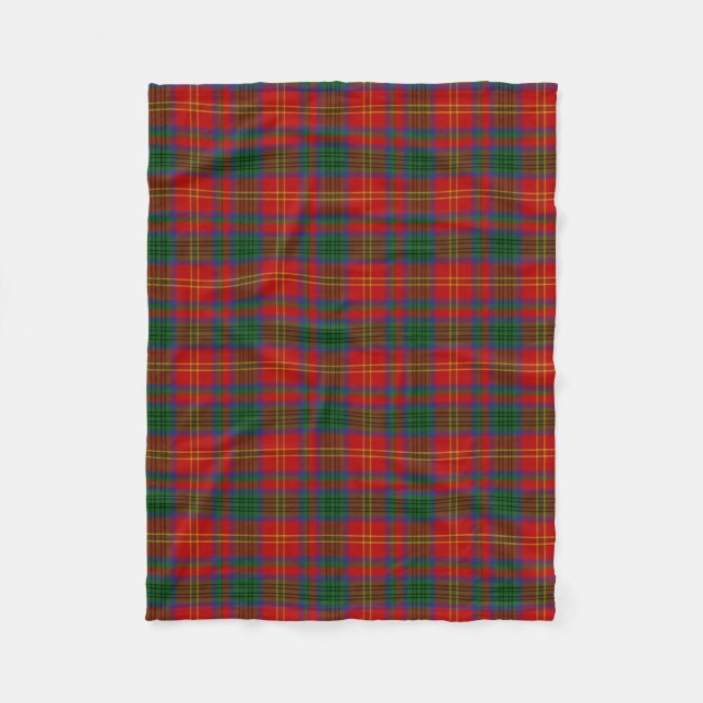 Scottish Clan Connolly Dress Tartan Plaid Fleece Blanket (Front)