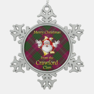 Scottish Clan Crawford Christmas Ornament