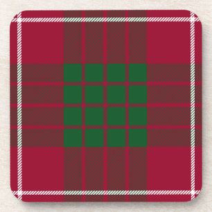 Scottish Clan Crawford Tartan Plaid Coaster
