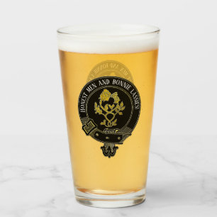 Scottish Clan Crest and Toast Glass