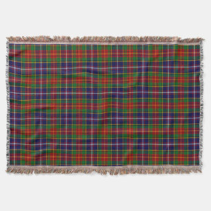 Scottish Clan Crozier Tartan Plaid Throw Blanket