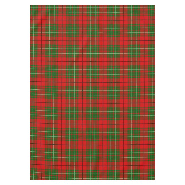 Scottish Clan Cumming Tartan Plaid Tablecloth (Front)