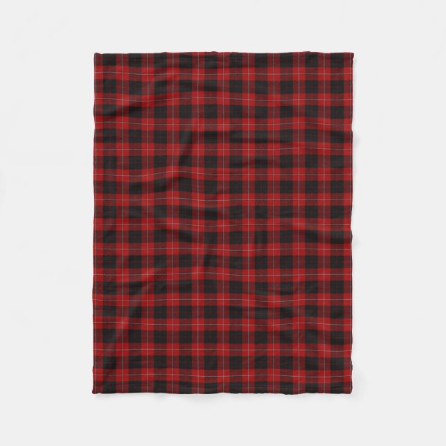 Scottish Clan Cunningham Classic Tartan Fleece Blanket (Front)