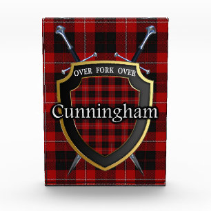 Scottish Clan Cunningham Tartan Photo Block