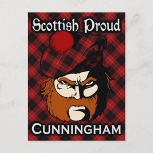 Scottish Clan Cunningham Tartan Postcard