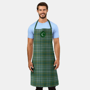 Scottish Clan Currie Tartan Plaid Monogrammed Apron