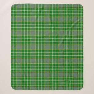 Scottish Clan Currie Tartan Plaid Sherpa Blanket