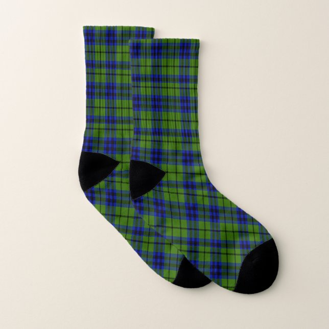 Scottish Clan Dixon Tartan Plaid Socks (Pair)