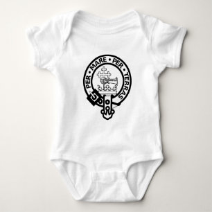 Scottish Clan Donald Tartan and Crest Baby Bodysuit