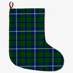 Scottish Clan Douglas Tartan Plaid Large Christmas Stocking