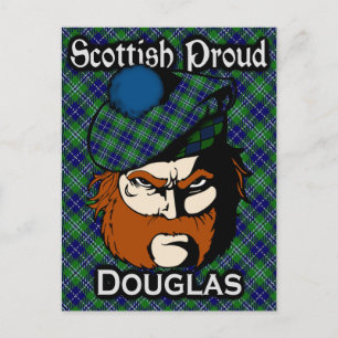 Scottish Clan Douglas Tartan Postcard