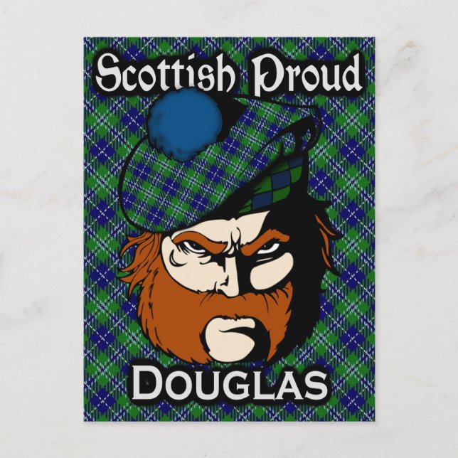 Scottish Clan Douglas Tartan Postcard (Front)