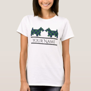 Scottish Clan Douglas Tartan Scottie Dogs T-Shirt